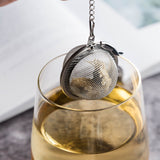 304 stainless steel tea filter ball tea leakage kitchen soup seasoning package seasoning ball bubble tea strainer