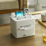 Tissue Box Home Living Room Coffee Table Creative Cute Nordic Multifunctional Remote Control Storage With Drawer & Mirror