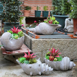 Bao Guang Ta Creative Resin Flower Pot Outdoor Garden Statue Courtyard Sculpture Home Decor Balcony Plant Figurines A2407