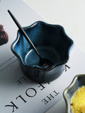 Lacy ceramic small bowl double skin milk dessert cup pudding bowl baby steamed egg bowl baked souffle small baking bowl