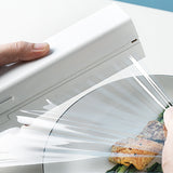 kitchen plastic wrap cutter household food storage bag storage box magnet stainless steel blade cutting box