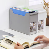 Home Office Storage Organizer Bin with Handles - Container for Cabinets, Drawers, Desks, Workspace