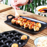 Takoyaki pot household flat-bottomed baking tray non-stick quail egg frying pan