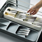 Drawer cutlery separate receive box, kitchen plastic store content case, chopsticks spoon sorting box