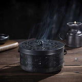 Metal Safe Mosquito Coil Holder Retro Portable Mosquito Incense Burner for Home and Camping