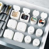 Mini Shape Storage Box Jewelry Organizer Pill Case Container Small Modular Storage Case