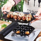 Takoyaki pot household flat-bottomed baking tray non-stick quail egg frying pan