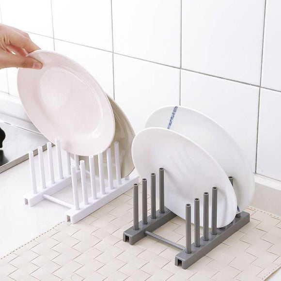 Kitchen Mini Portable Plastic  Dish Drainer Simple Organizer Rack