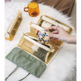 Travel Organizer Waterproof Separable Nylon Multifunctional Cosmetic Bag for Outdoor Large Capacity Earring Jewelry Storage Bag