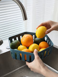 European-style plastic fruit drain basket home living room desktop storage basket kitchen vegetable washing basket