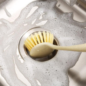 Kitchen Scrub Brush Sink Bathroom Brushes for Pot Pan Cast Gas Stove Iron Skillet Dishes Cleaning Brushes