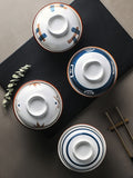 Japanese-style ceramic stew pot & water-proof stew pot with lid & household bird's nest soup pot & stew pot & bowl stew pot small soup pot