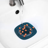 Silica Gel Filter Net Bathroom Floor Leakage Cover Kitchen Washing Pool Tank Cover Stopper Hair-proof Sewer Filter Cover