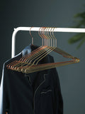 Nordic metal hanger hook rose gold garment support 10 clothes rack wardrobe rack