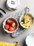 Ceramic lace bowl&fruit salad bowl& oven baking bowl& creative pudding bowl& dessert bowl, cute,