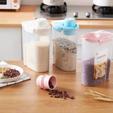 Home Kitchen Rice Dispenser Storage Container Food Container Storage Organizers Canisters 2L/2KG