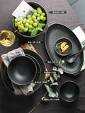 groceries&black knight&ceramic tableware&set - fish dish
