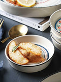 Ethnic wind wanhua ceramic dishes saucer soy sauce vinegar seasoning saucer home small baking bowl dessert dessert plate