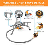 Camping Gas Stove Portable Gas Burner Tourism Picnic Strong Fire Burner Survival Equipment Outdoor Accessories Camping Supplies