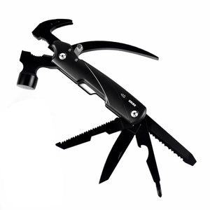 Mini Multifunctional Claw Hammer wrench Portable pliers Outdoor Camping Lifesaving Emergency Combination Stainless Steel Tool