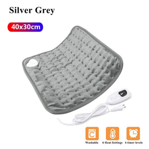Electric Heating Pad Blanket Winter Warm 110V-240V Timer Physiotherapy Heating Pad For Shoulder Neck Back Spine Leg Pain Relief