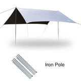 Hammock Rain Fly Tent Tarp 3x3m Beach Sun Shade Canopy Waterproof UV Garden Camping Awning for Tourist Beach Outdoor