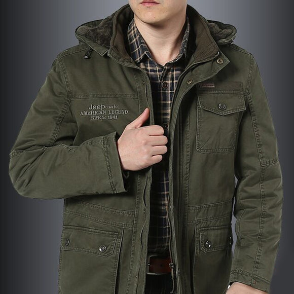 Autumn Winter Military Jackets Men Cotton Thick Warm Resistant Tactical Jacket Fashion Windbreaker Loose Coats Plus Size 8XL New