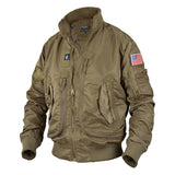 Military Fans Retro MA1 bomber jacket Mens Four Seasons Stand-up Collar Tactical Functional Jacket Multi-pocket Tooling Coat Men