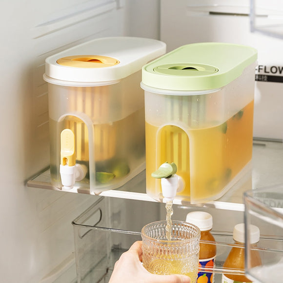 3.9L Refrigerator Cold Kettle With Faucet Juice Fruit Container Water Jug Hometeapot Ice Pot Drinkware Bucket With Filter
