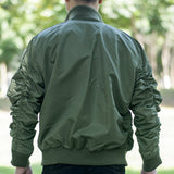 Military Fans Retro MA1 bomber jacket Mens Four Seasons Stand-up Collar Tactical Functional Jacket Multi-pocket Tooling Coat Men