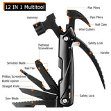 Mini Multifunctional Claw Hammer wrench Portable pliers Outdoor Camping Lifesaving Emergency Combination Stainless Steel Tool