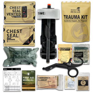 RHINO RESCUE Tactical Trauma Kit To Configure Survival kit Outdoor Emergency First Aid Kit For Camping Hiking IFAK Medicial Kit