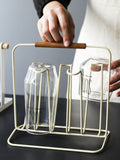 Europe - style iron kitchen rack cup, glass, marker cup, storage holder, water cup holder rack storage