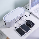 Extension Plug Socket Storage Box Extension Plug Cable Organizer Holder With Hand Phone Holder