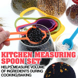 6pcs Kitchen Baking Cooking Measuring Spoon Scoop Set