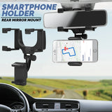 1PC Car Rear View Mirror Smartphone Mount Holder