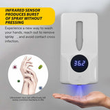 Automatic Induction Handwashing Sanitizer with Infrared Sensor Temperature Sensor and UV Sterilization Light