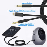 1PC [ 2 IN 1 ] AUX 3.5mm Audio Cable Compatible with Apple & Android Devices