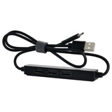 Portable 2 IN 1 USB 2.0 Hub & Type C Cable Charging & data Transfer [ 3X USB Port ]