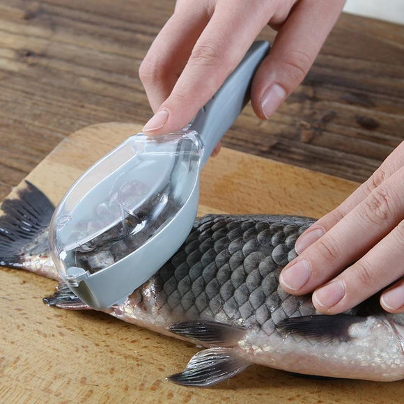 Fish Scale Scraper Remover Cleaner Seafood Peeler Brush Kitchen Tools Gadgets