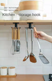 360 Rotatable Wall Hook kitchen wall shelf  6 Hook spatula spoon kitchen cabinet wall storage rack