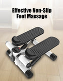 Fitness Mini Stepper with Resistance Bands Home Quiet Dual Hydraulic Exercise Stepping Machine LCD Display