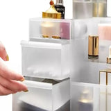 Storage box organize lipstick brush skin care products dressing table desktop shelf