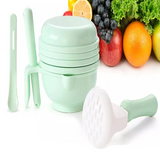 Baby Grinding Bowl Complementary Food Tool Set Baby Manual Food Fruit Mud Stick