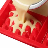 Waffle silicone mold is resistant to high temperature, non-stick and easy to demold