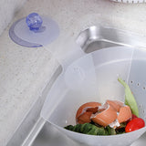 Kitchen Suction Sink Reusable Auto Strainer Food Leftover Soup Garbage Filter Foldable Sieve