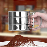 Stainless Steel Flour Sifting Sifter Sieve Strainer Cake Baking Mesh Tool Kitchen Set