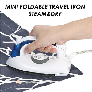 1PC Electric Mini Foldable Handheld Travel Steam Dry Iron Temperature Control