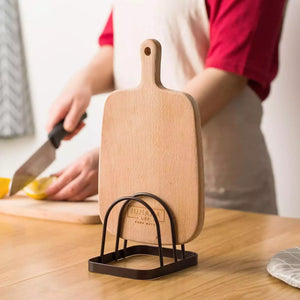 Cutting Board Iron Multi-Layer Pot Cover Rack Kitchen Shelf