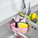 Kitchen Bathroom Multipurpose Organizer Adjustable Sink Basin Hanging Basket Bag Self Drain System